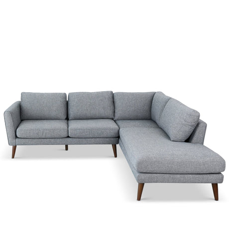 Benson Grey Fabric Sectional Sofa Right Facing Chaise by Ashcroft Furniture at Eve Furniture