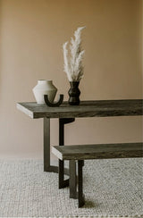 Bent Bench - Weathered Grey by Moe's Home at Eve Furniture