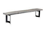Bent Bench - Weathered Grey by Moe's Home at Eve Furniture