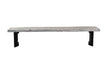 Bent Bench - Weathered Grey by Moe's Home at Eve Furniture