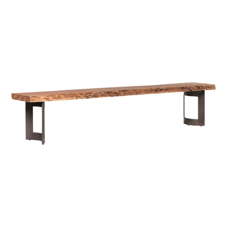 Bent Brown Large Bench by MOES at Eve Furniture