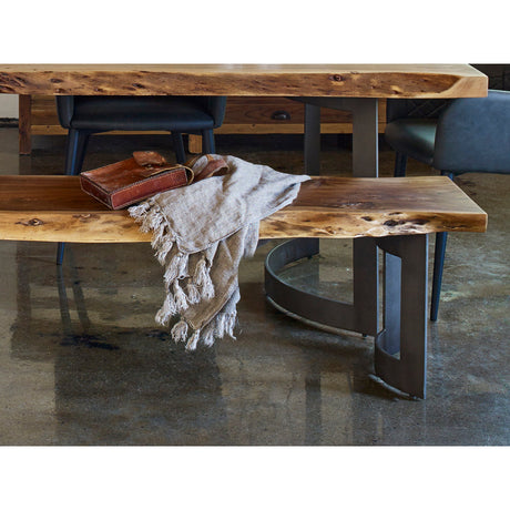 Bent Brown Large Bench by MOES at Eve Furniture