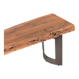 Bent Brown Large Bench by Moe's Home at Eve Furniture