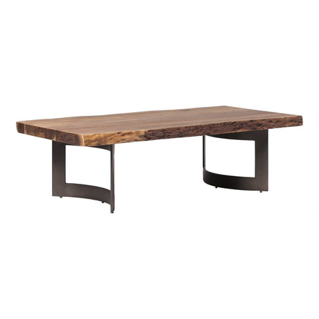 Bent Coffee Table - Brown by Moe's Home at Eve Furniture