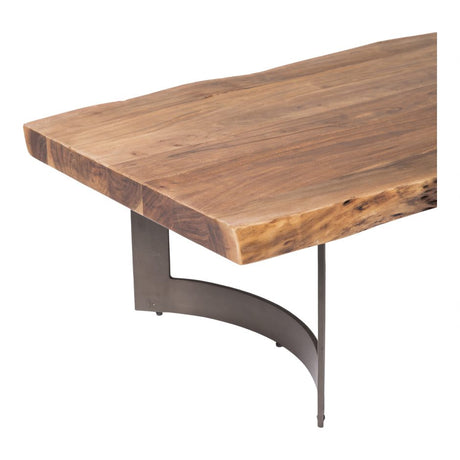Bent Coffee Table - Brown by Moe's Home at Eve Furniture