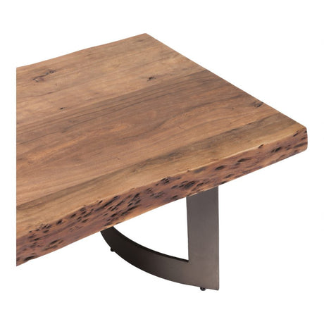 Bent Coffee Table - Brown by Moe's Home at Eve Furniture