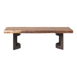 Bent Coffee Table - Brown by Moe's Home at Eve Furniture