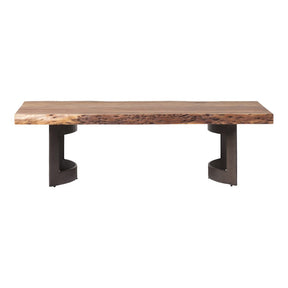 Bent Coffee Table - Brown by Moe's Home at Eve Furniture