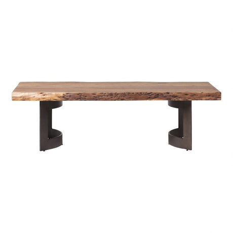 Bent Coffee Table - Brown by Moe's Home at Eve Furniture