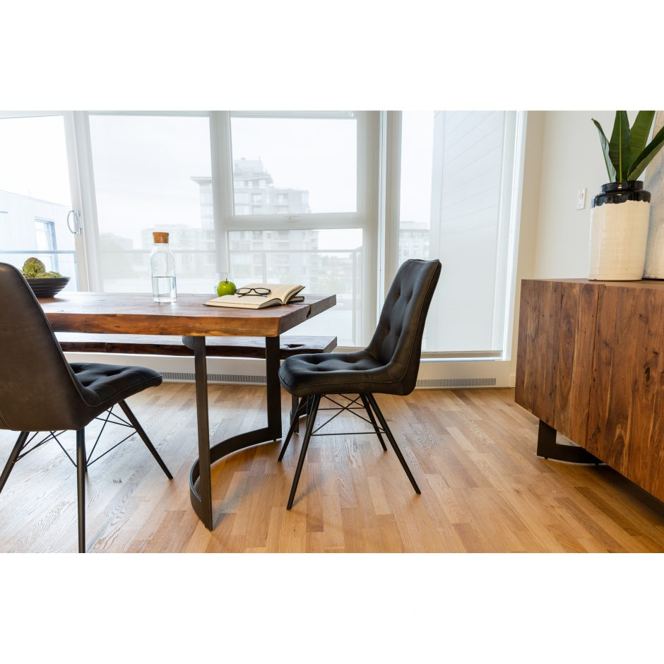 Bent Dining Table - Brown by Moe's Home at Eve Furniture