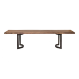 Bent Dining Table - Brown by Moe's Home at Eve Furniture