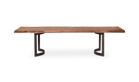 Bent Dining Table Extra Small Brown by Moe's Home at Eve Furniture