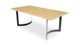 Bent Dining Table Extra Small Oak by Moe's Home at Eve Furniture
