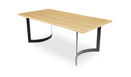 Bent Dining Table Extra Small Oak by Moe's Home at Eve Furniture