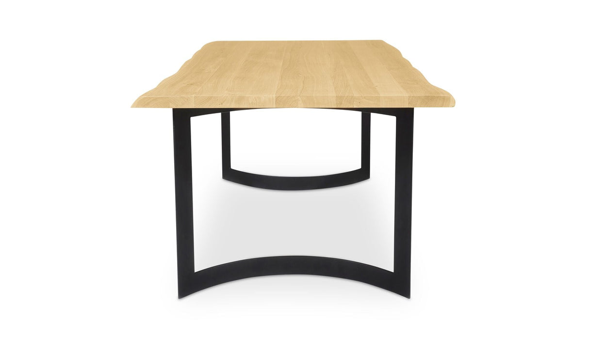 Bent Dining Table Extra Small Oak by Moe's Home at Eve Furniture