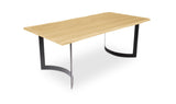 Bent Dining Table Extra Small Oak by Moe's Home at Eve Furniture