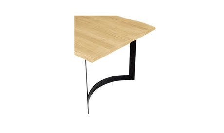 Bent Dining Table Extra Small Oak by Moe's Home at Eve Furniture