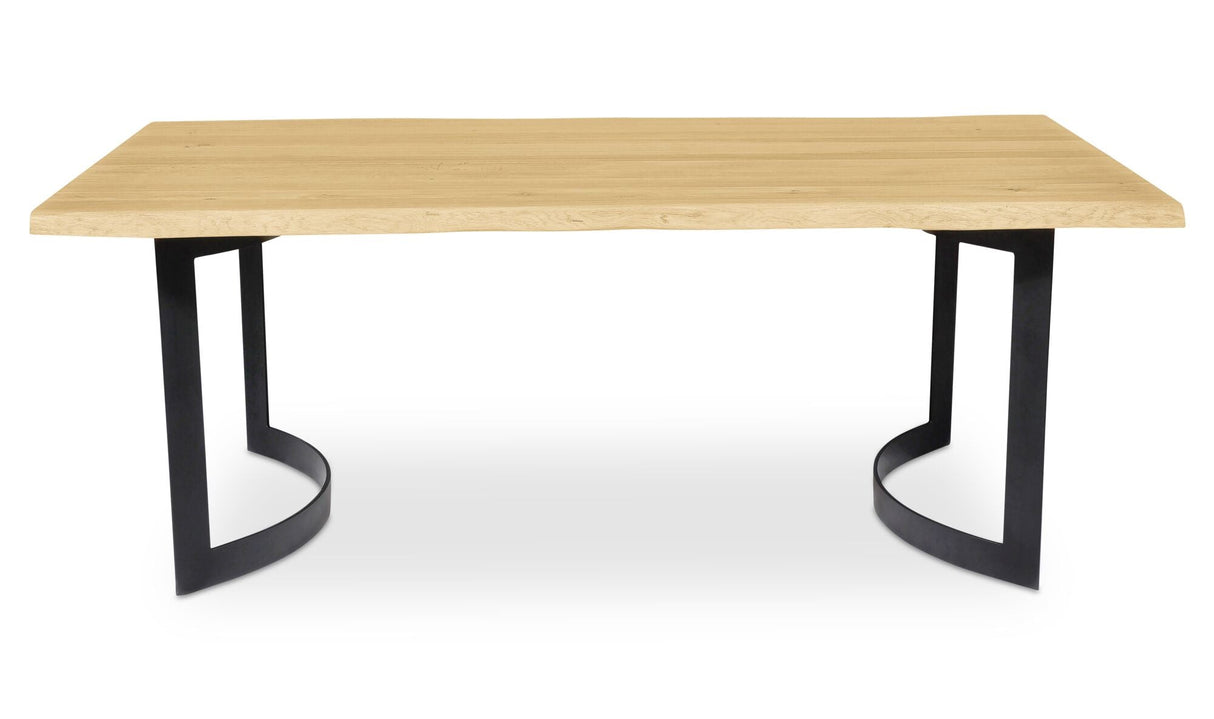 Bent Dining Table Extra Small Oak by Moe's Home at Eve Furniture