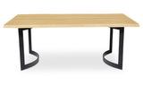 Bent Dining Table Extra Small Oak by Moe's Home at Eve Furniture