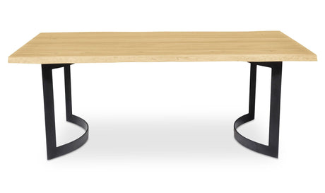 Bent Dining Table Extra Small Oak by Moe's Home at Eve Furniture