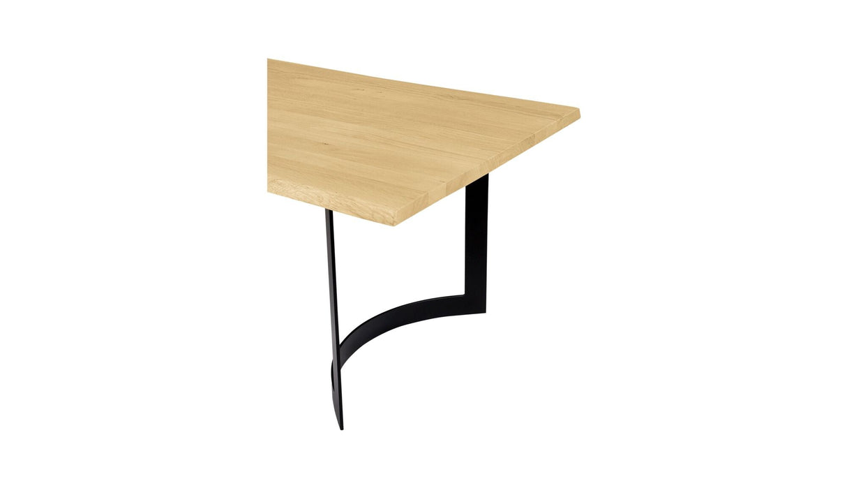 Bent Dining Table Small Oak by Moe's Home at Eve Furniture