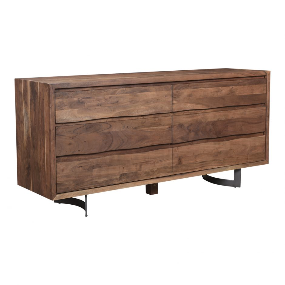 Bent Dresser - Brown by Moe's Home at Eve Furniture