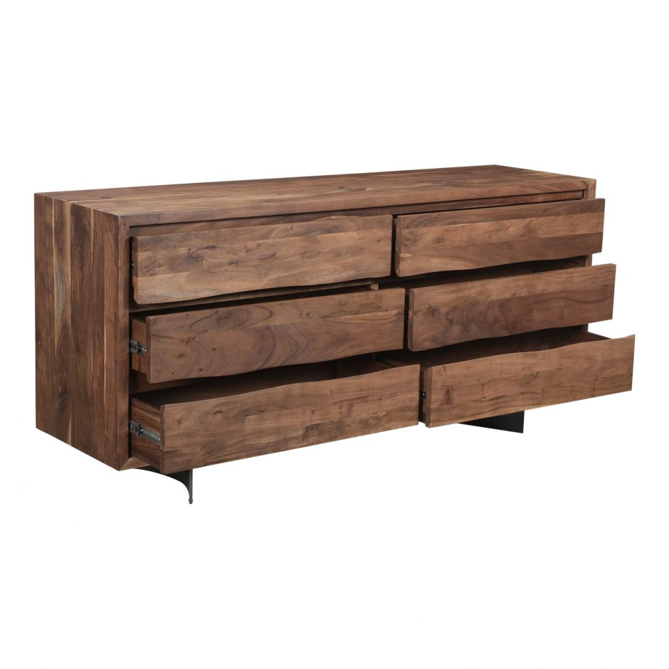Bent Dresser - Brown by Moe's Home at Eve Furniture