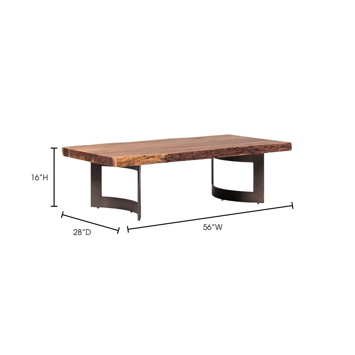 Bent Natural Coffee Table by MOES at Eve Furniture