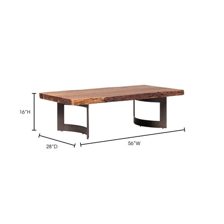 Bent Natural Coffee Table by MOES at Eve Furniture