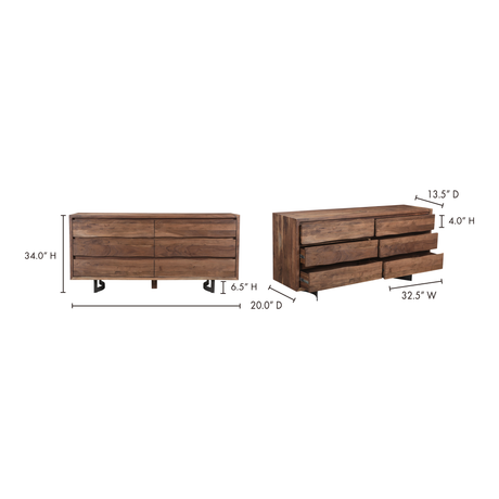 Bent Natural Dresser by MOES at Eve Furniture