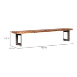 Bent Natural Extra Small Bench by MOES at Eve Furniture