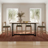Bent Natural Oak Counter Table by MOES at Eve Furniture