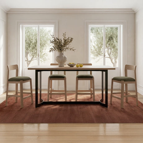 Bent Natural Oak Counter Table by MOES at Eve Furniture