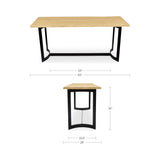 Bent Natural Oak Counter Table by Moe's Home at Eve Furniture