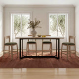 Bent Natural Oak Counter Table