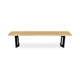 Bent Natural Oak Extra Small Bench by MOES at Eve Furniture