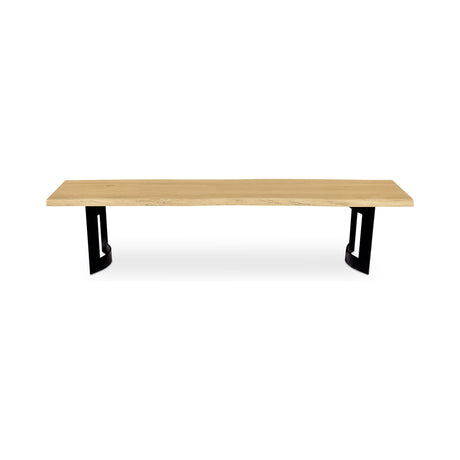 Bent Natural Oak Extra Small Bench by MOES at Eve Furniture