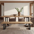 Bent Natural Oak Extra Small Bench by MOES at Eve Furniture