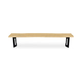 Bent Natural Oak Small Bench by MOES at Eve Furniture
