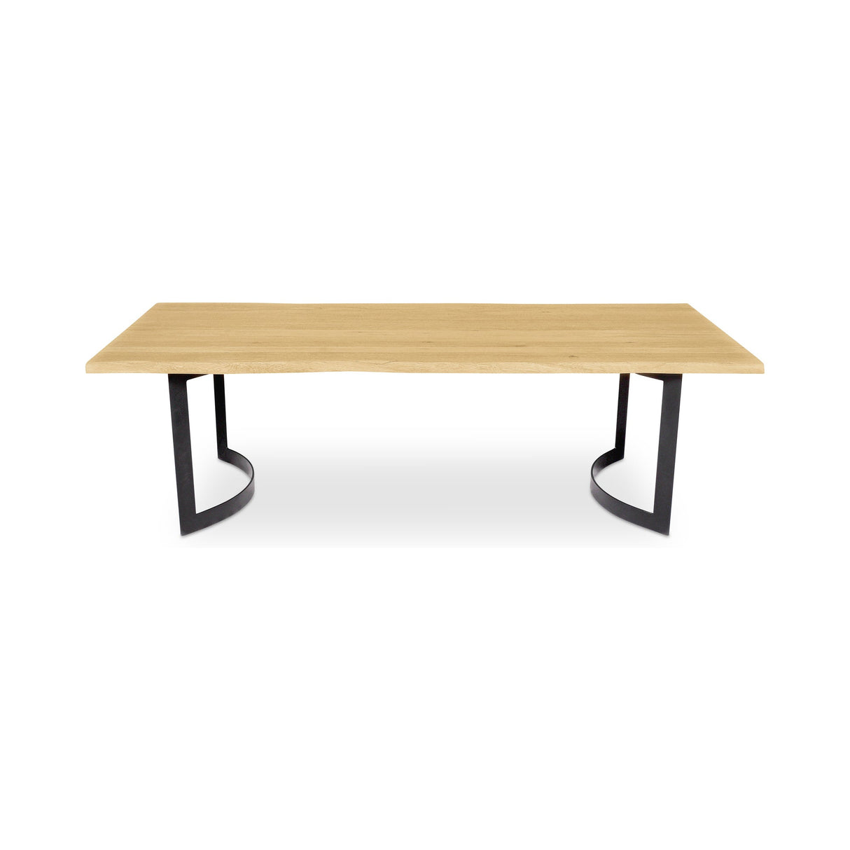 Bent Natural Oak Small Dining Table by Moe's Home at Eve Furniture