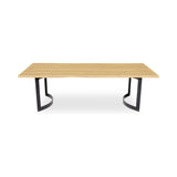 Bent Natural Oak Small Dining Table by Moe's Home at Eve Furniture