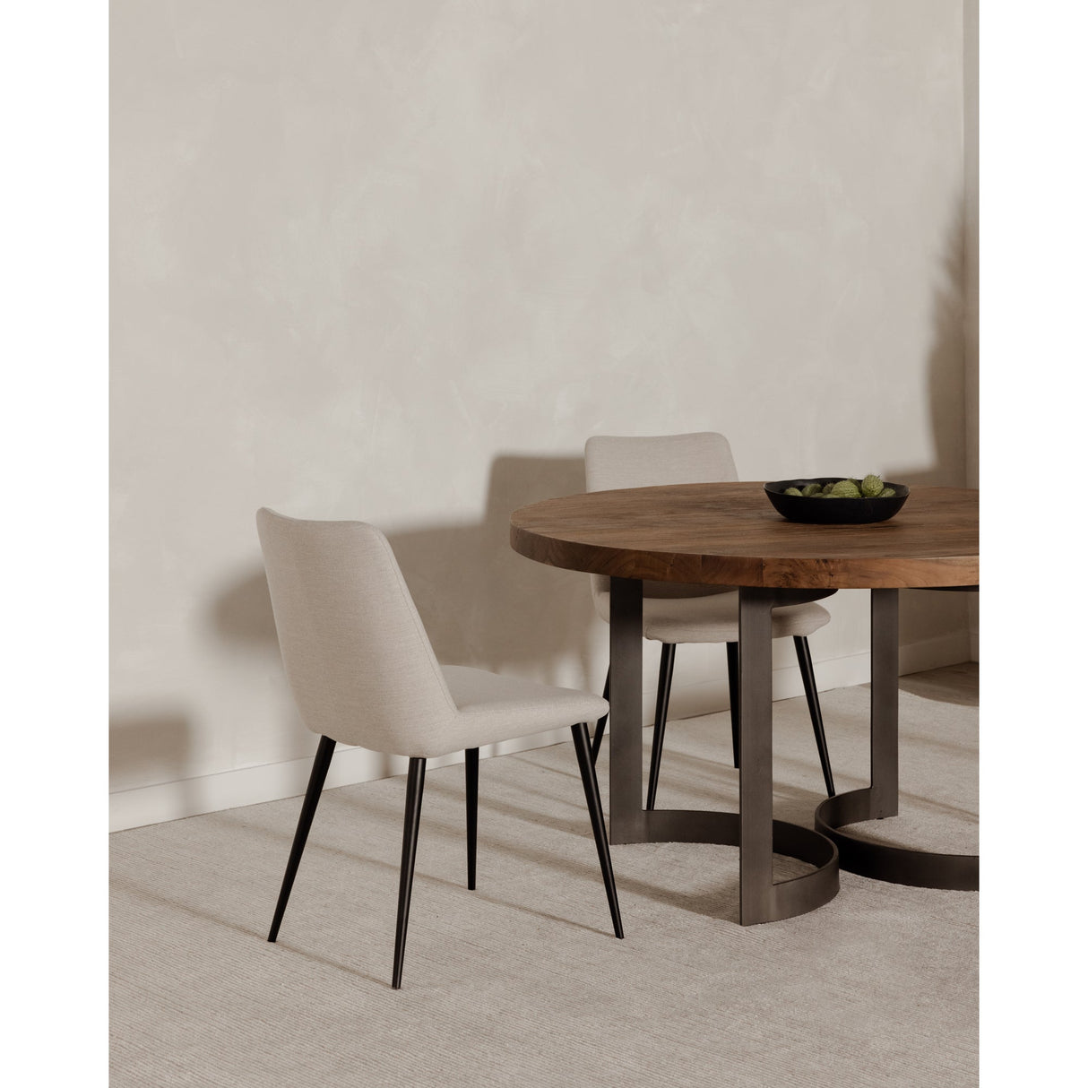 Bent Natural Round Dining Table by Moe's Home at Eve Furniture