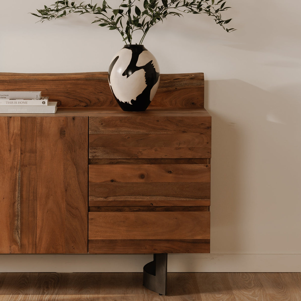 Bent Natural Sideboard by Moe's Home at Eve Furniture