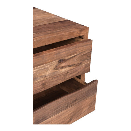Bent Nightstand - Brown by Moe's Home at Eve Furniture