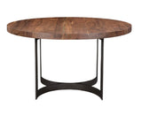 Bent Round Dining Table 54"- Brown by Moe's Home at Eve Furniture
