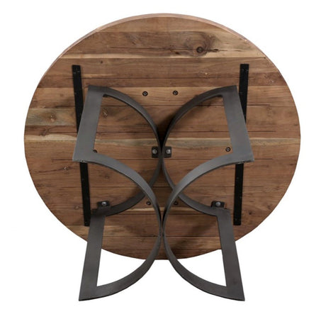 Bent Round Dining Table 54"- Brown by Moe's Home at Eve Furniture