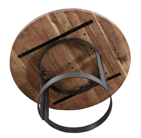 Bent Round Dining Table 54"- Brown by Moe's Home at Eve Furniture
