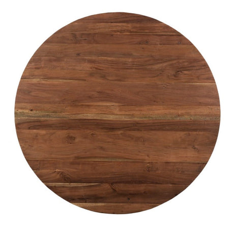 Bent Round Dining Table 54"- Brown by Moe's Home at Eve Furniture
