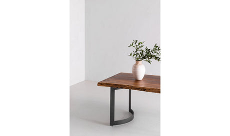 Bent Small Dining Table Brown by Moe's Home at Eve Furniture