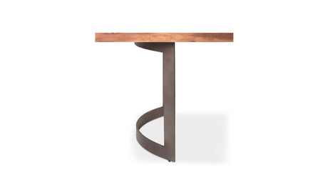 Bent Small Dining Table Brown by Moe's Home at Eve Furniture